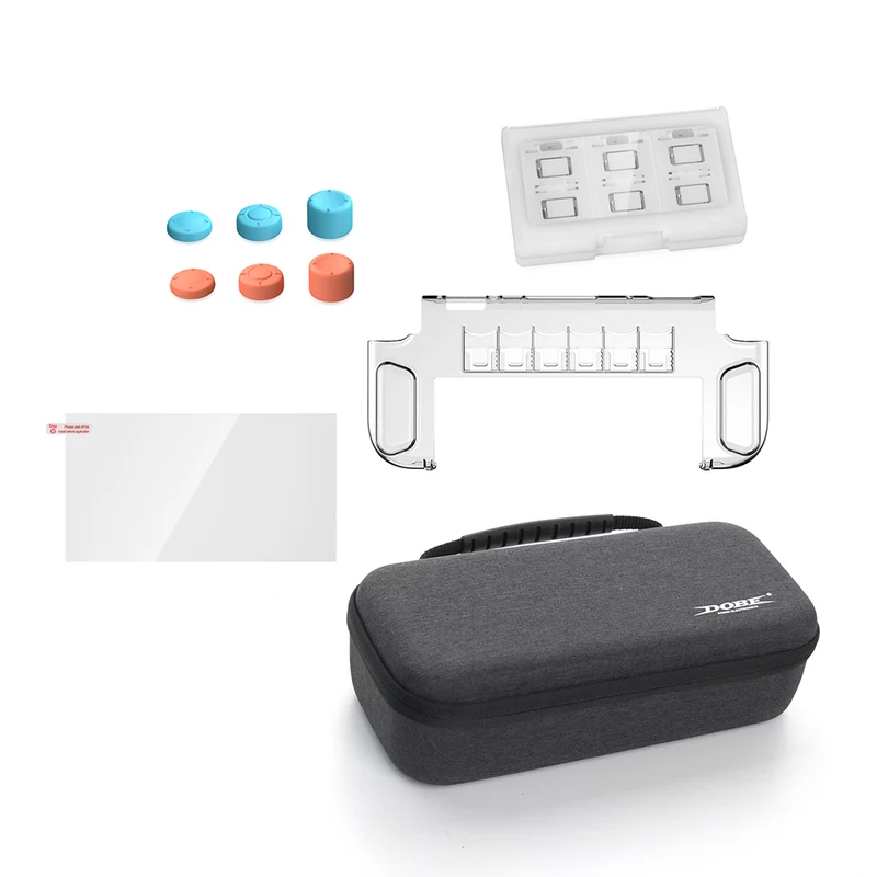 Dobe 10 Piece Storage & Protection Kit for Nintendo Switch 2 (Dark Grey) TNS-5112
