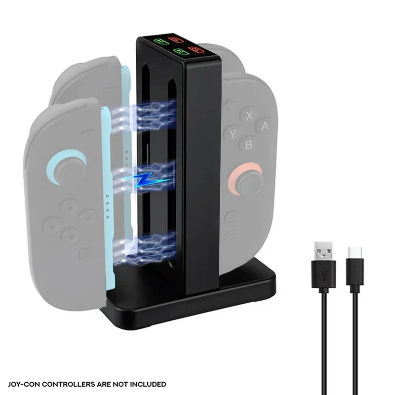Dobe Charging Dock for Nintendo Switch 2 Joy-Pad (Black) TNS-3192B