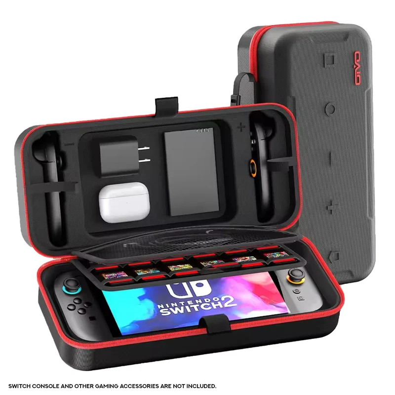 OIVO Carrying Case for Nintendo Switch 2 (Black/Red) (IV-SW288)