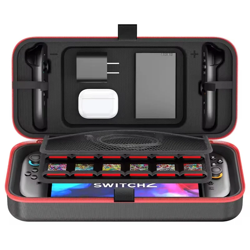OIVO Carrying Case for Nintendo Switch 2 (Black/Red) (IV-SW288)