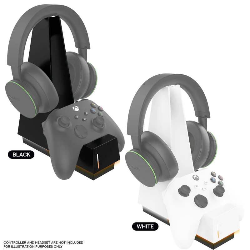 Snakebyte Combo Charge X 2-in-1 Charging Station for XboxOne / Xbox Series X/S (Black, White)