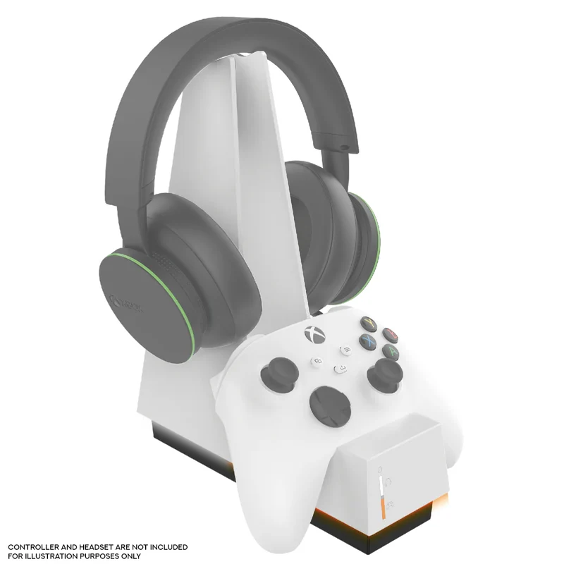 Snakebyte Combo Charge X 2-in-1 Charging Station for XboxOne / Xbox Series X/S (Black, White)