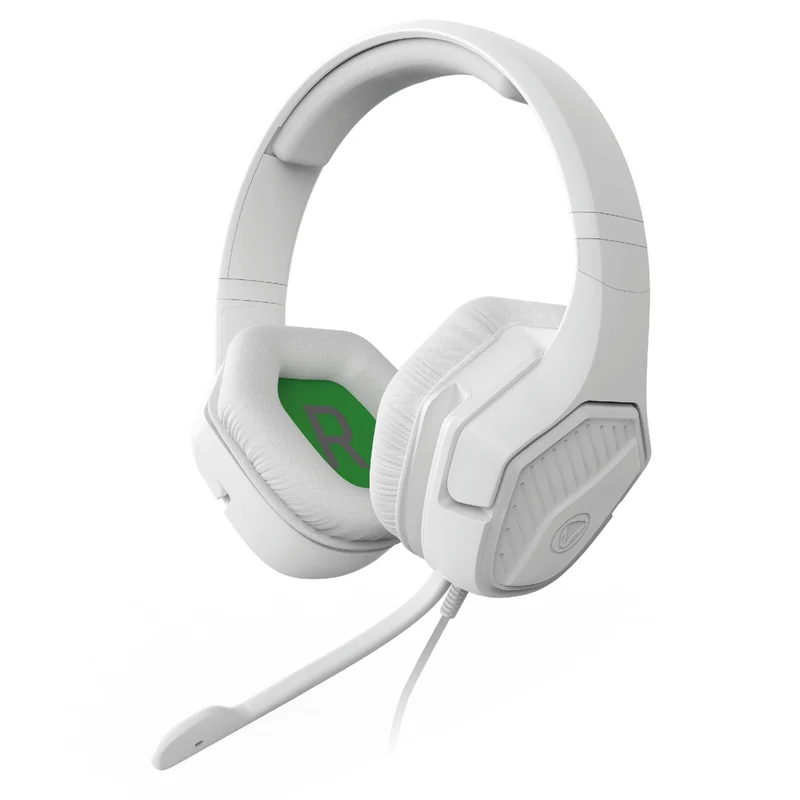 Snakebyte Headset Base X Wired Stereo with Flip-to-Mute Microphone for XboxOne / Xbox Series X/S (Black, White)
