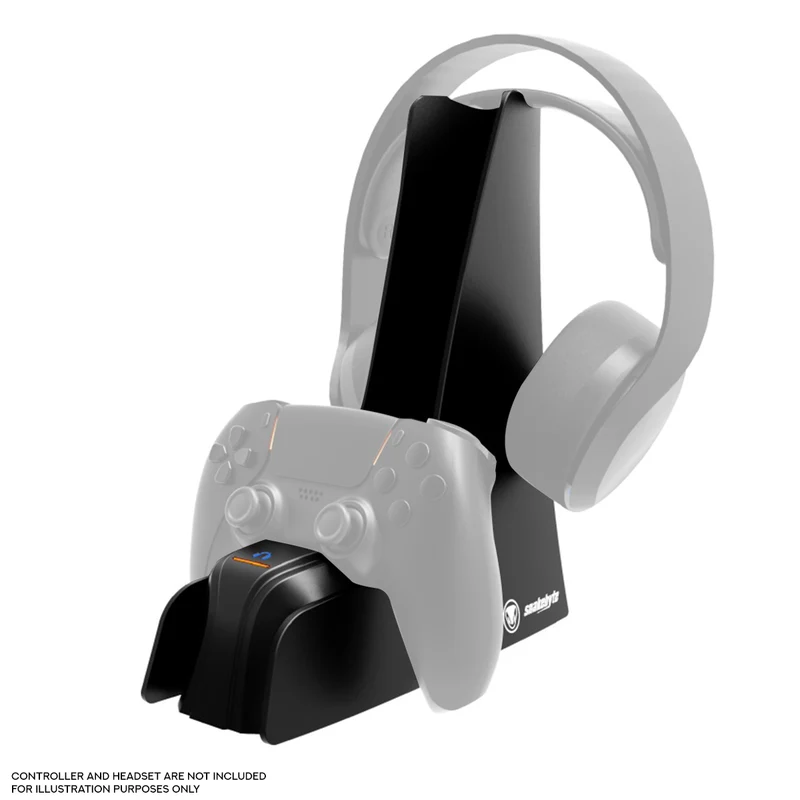 Snakebyte Combo Charge 5 2-in-1 Charging Station for PS5 (Black, White)