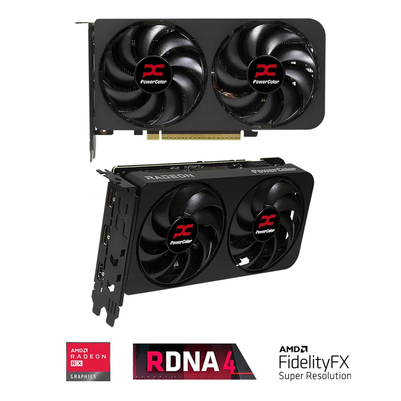 PowerColor Reaper AMD Radeon RX 9060 XT 8GB GDDR6 Graphics Card (RX9060XT 8G-A)