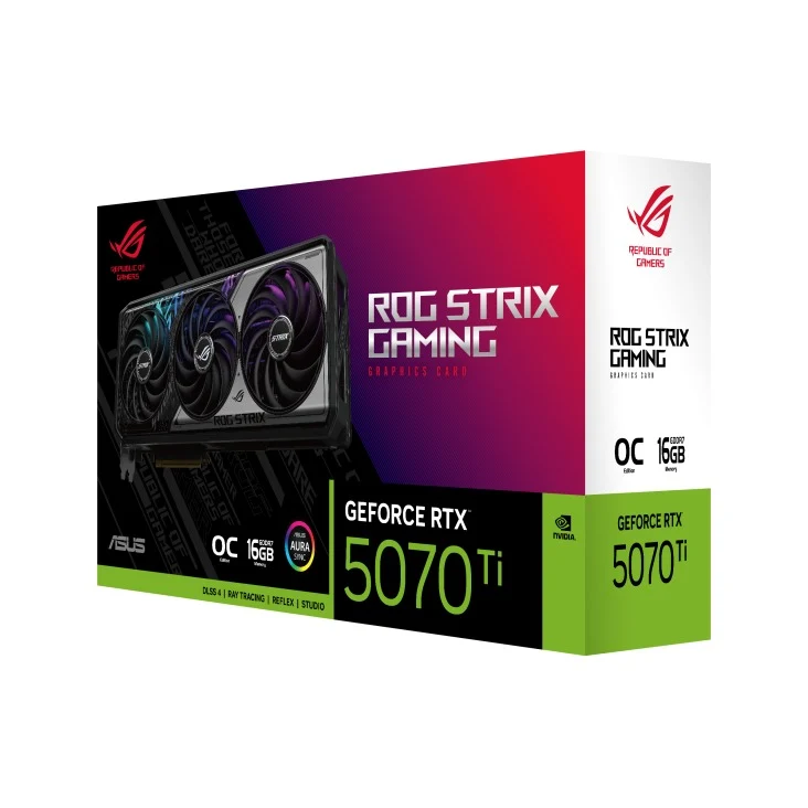 Asus ROG Strix GeForce RTX 5070 Ti OC 16GB GDDR7 Gaming Graphics Card