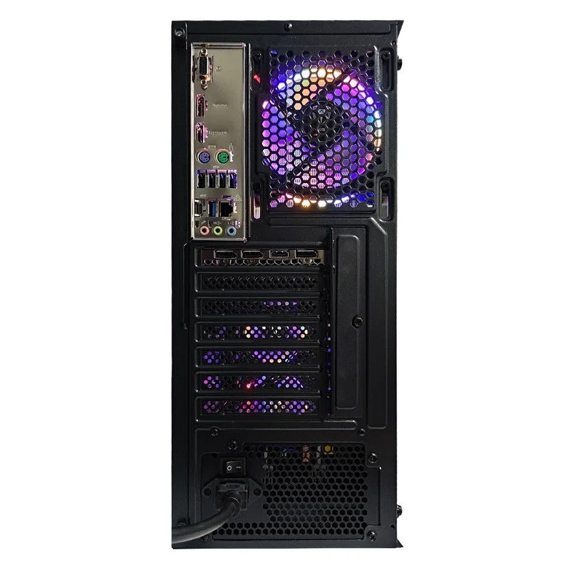 Alpha Megatron Black Desktop Gaming PC | Intel i5 12400F | 16GB RAM | 500GB SSD | RTX 4060 | Windows 11 Pro