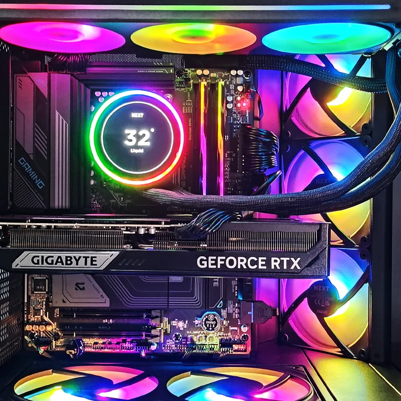 Ultra H6 Flow Black Desktop Gaming PC | AMD Ryzen 7 7800X3D | 64GB RAM | 2TB SSD | w/ WiFi + Bluetooth | GeForce RTX 5070 Ti | Windows 11 Pro
