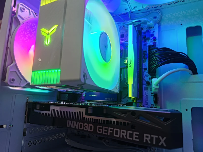 Alpha Reyna White Desktop Gaming PC | Intel i5 12400F | 16GB RAM | 512GB SSD | w/ WiFi + Bluetooth | GeForce RTX 3050 | Windows 11 Pro