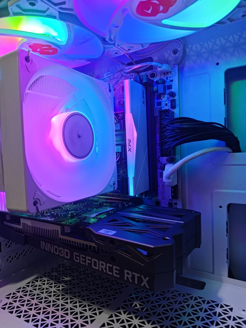 Alpha Reyna White Desktop Gaming PC | Intel i5 12400F | 16GB RAM | 512GB SSD | w/ WiFi + Bluetooth | GeForce RTX 3050 | Windows 11 Pro