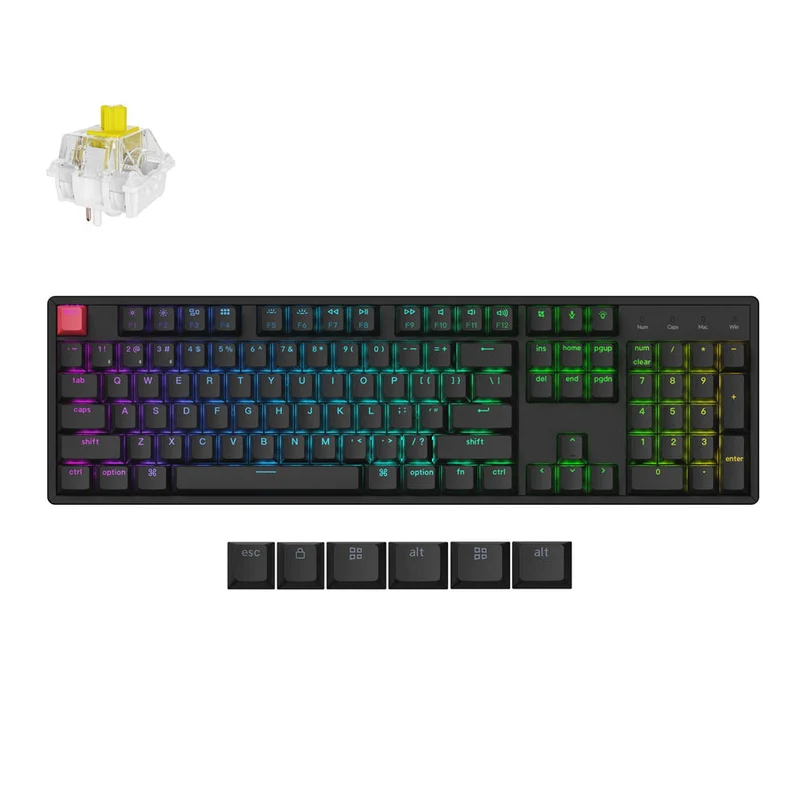 Keychron K10 Full Size Hot-Swappable RGB Backlight Aluminum Wireless Mechanical Keyboard
