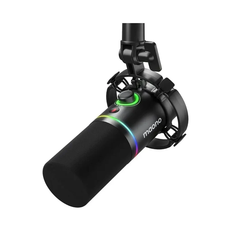 Maono PD200X USB/XLR Podcast Dynamic Microphone (Black, White)