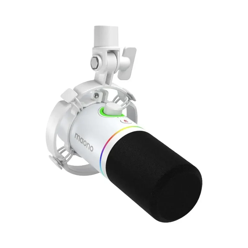 Maono PD200X USB/XLR Podcast Dynamic Microphone (Black, White)