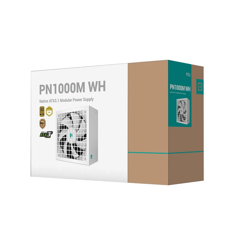 DeepCool GamerStorm PN1000M WH 1000W 80+ Gold Native ATX3.1 Modular Power Supply (R-PNA00M-FC0W-JGUS)