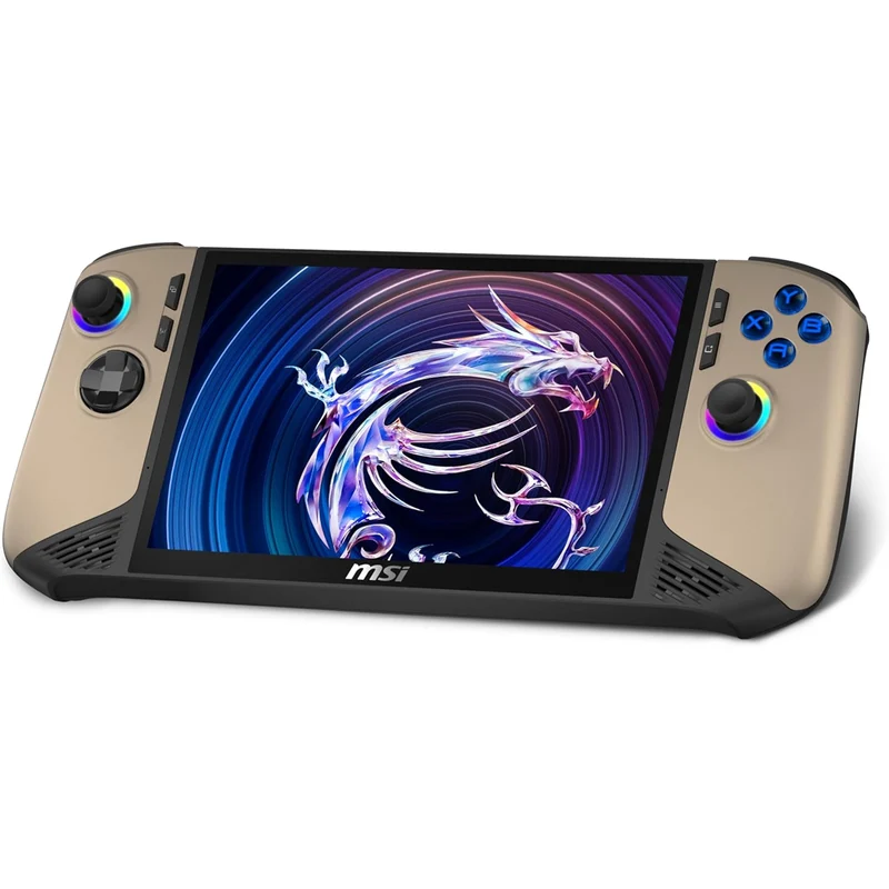 MSI Claw 8 AI+ A2VM-060PH Super Pack Handheld Gaming Console (Sandstorm) | 8" FHD+ (1920x1200) 120Hz Touch | Core Ultra 7 258V | 32GB RAM | 1TB SSD | Intel Arc 140V | Win 11 Home |Travel Case II +Screen Protector +Lanyard +Docking Station +100W PD Adapter