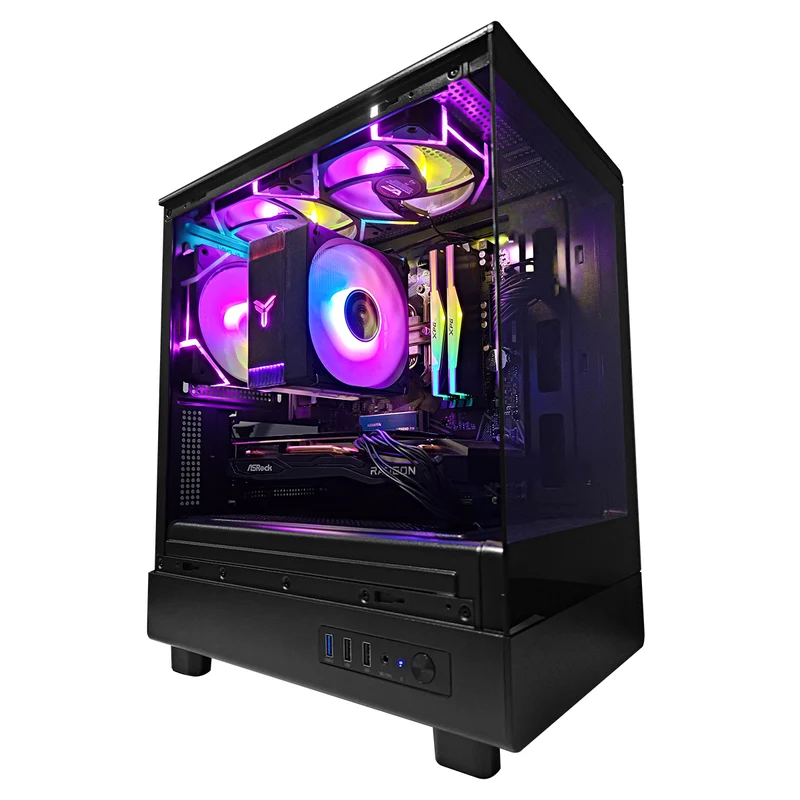 Alpha DB330M Black Desktop Gaming PC | AMD Ryzen 5 5500 | 16GB RAM | 512GB SSD | RX 7600 | Windows 11 Pro