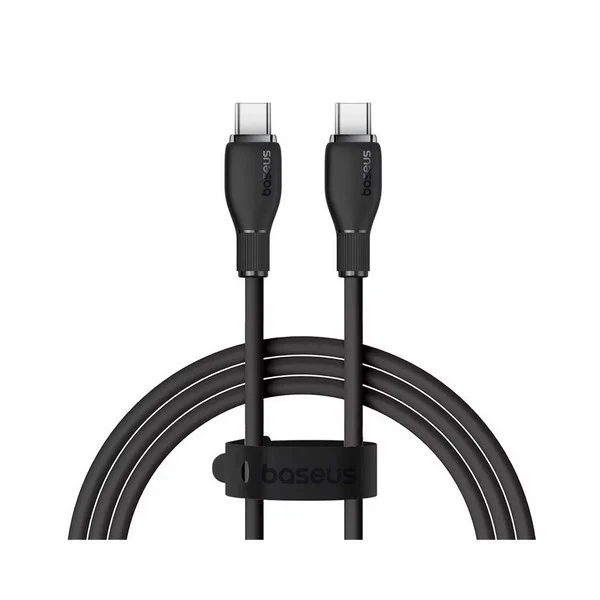 Baseus Pudding Series Fast Charging Cable Type-C to Type-C 100W (Cluster Black) (1.2M, 2M) (P10355702111-00, P10355702111-01)