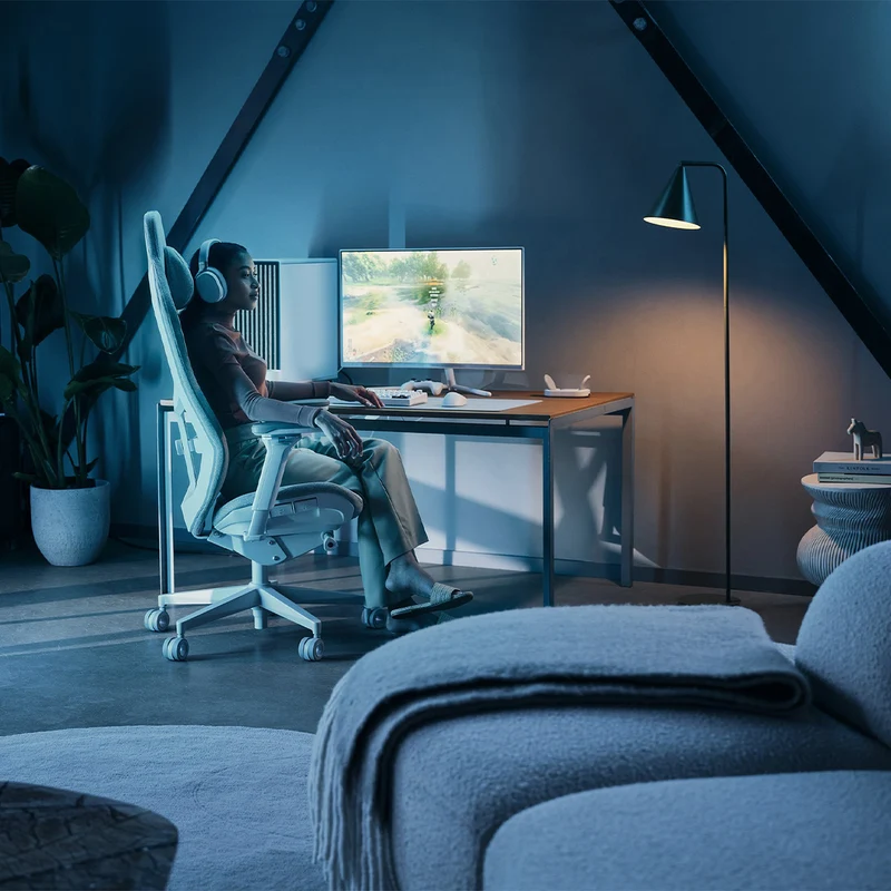 Fractal Design Refine Ergonomic Gaming Chair (Dark Fabric, Light Fabric)