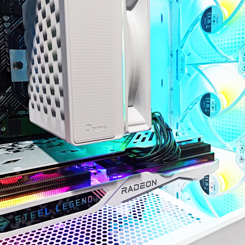 Alpha Gamma C50 White Desktop Gaming PC | AMD Ryzen 5 5500 | 16GB RAM | 480GB SSD | RX 7600 | Windows 11 Pro