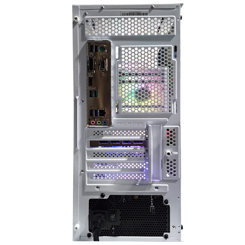 Alpha Gamma C50 White Desktop Gaming PC | AMD Ryzen 5 5500 | 16GB RAM | 480GB SSD | RX 7600 | Windows 11 Pro