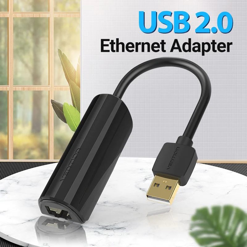 Vention USB 2.0 Ethernet Adapter - USB-A + RJ45 - 0.15M (CEGBB)