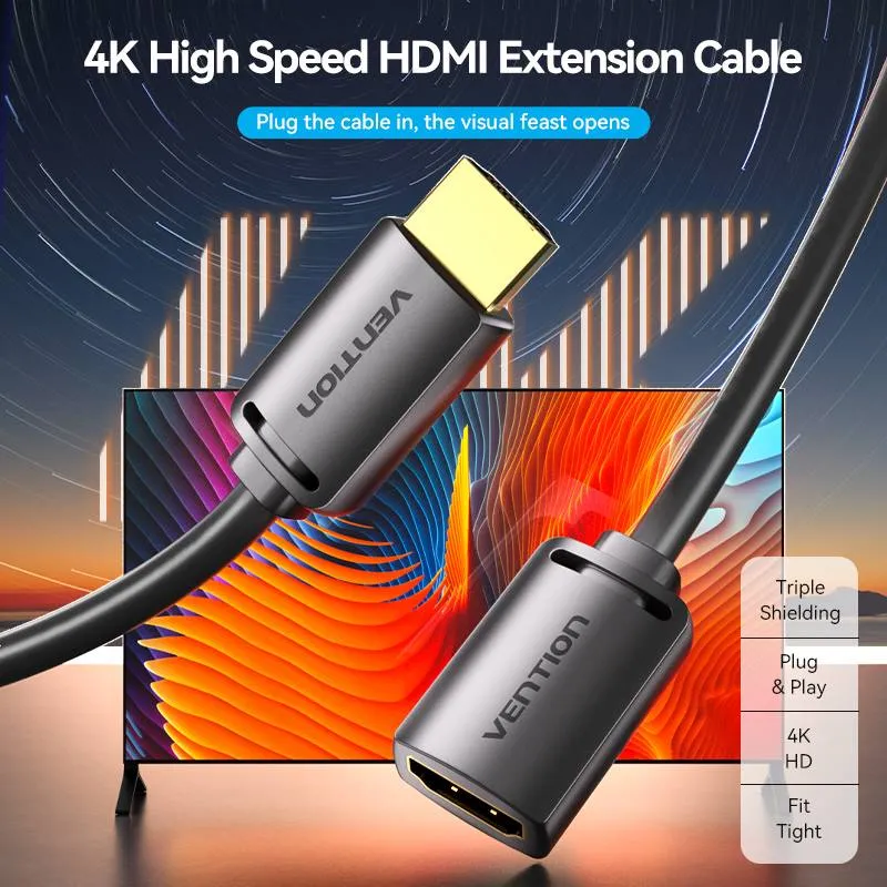 Vention HDMI Extension Cable - (1M, 2M, 3M) (AHCBF, AHCBH, AHCBI)