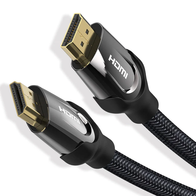 Vention Nylon Braided HDMI Cable Black Metal Type - (3M, 5M, 10M, 15M) (VAA-B05-B300, VAA-B05-B500, VAA-B05-B1000, VAA-B05-B1500)