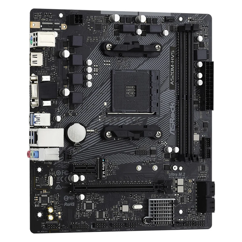 Asrock A520M-HVS AMD Socket AM4 DDR4 Motherboard