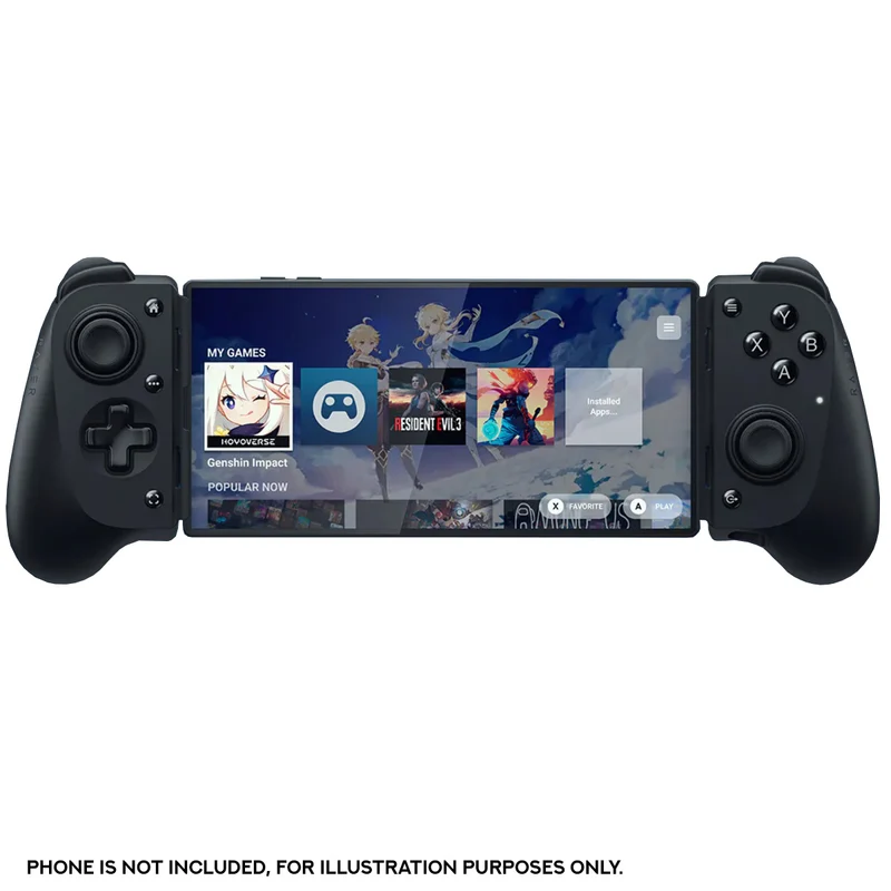 Razer Kishi V3 USB-C Gaming Controller for Android & iPhone (Black, Phantom White)
