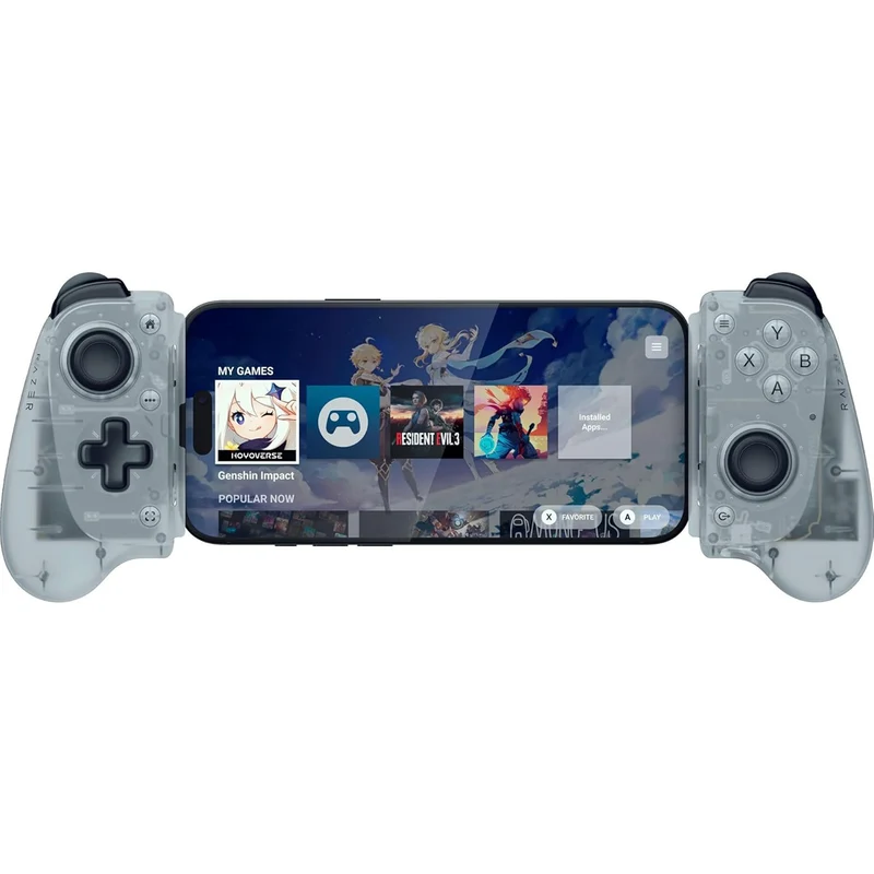 Razer Kishi V3 USB-C Gaming Controller for Android & iPhone (Black, Phantom White)