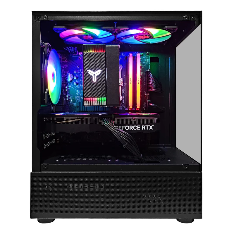 Alpha Reyna Black Desktop Gaming PC | Intel i5 12400F | 16GB RAM | 500GB SSD | RTX 4060 | Windows 11 Pro