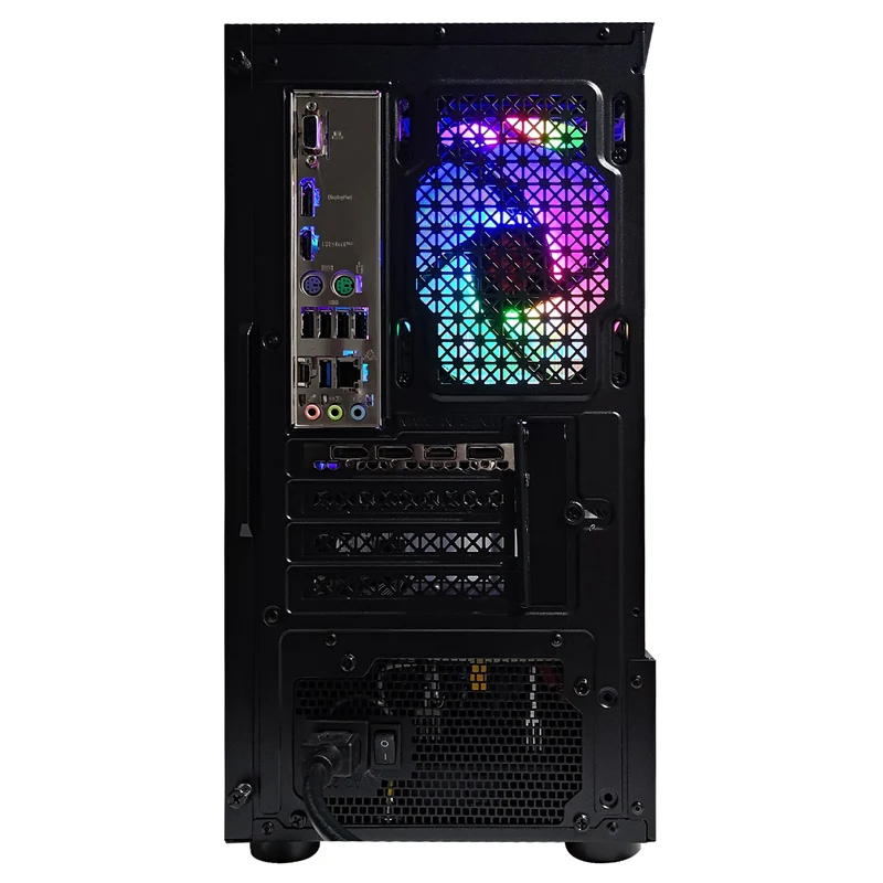 Alpha Reyna Black Desktop Gaming PC | Intel i5 12400F | 16GB RAM | 500GB SSD | RTX 4060 | Windows 11 Pro