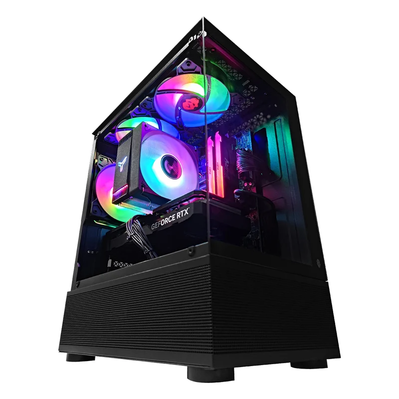 Alpha Reyna Black Desktop Gaming PC | Intel i5 12400F | 16GB RAM | 500GB SSD | RTX 4060 | Windows 11 Pro