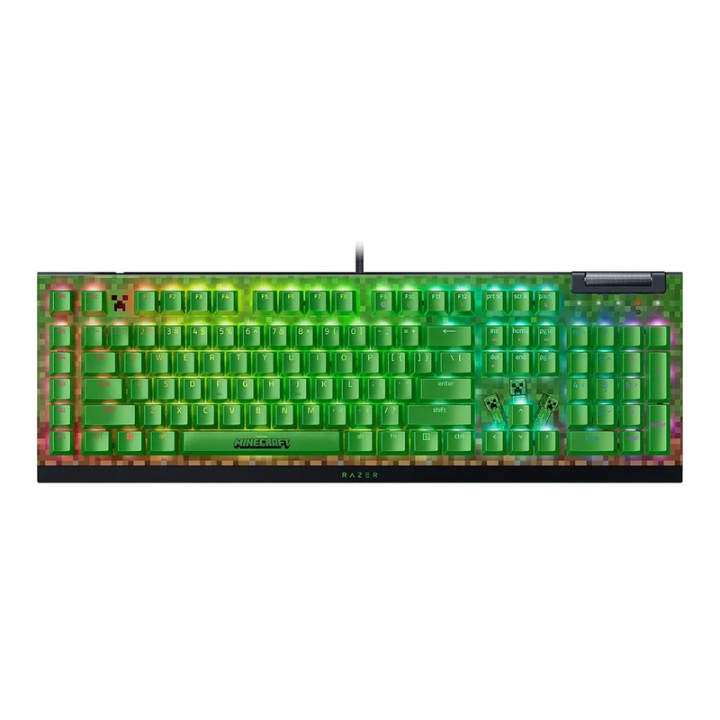 Razer BlackWidow V4 X Mechanical Gaming Keyboard with Razer Chroma RGB (Green Switch) (Minecraft Edition)