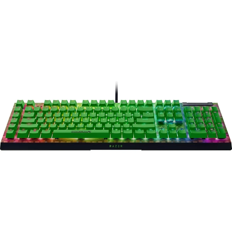 Razer BlackWidow V4 X Mechanical Gaming Keyboard with Razer Chroma RGB (Green Switch) (Minecraft Edition)