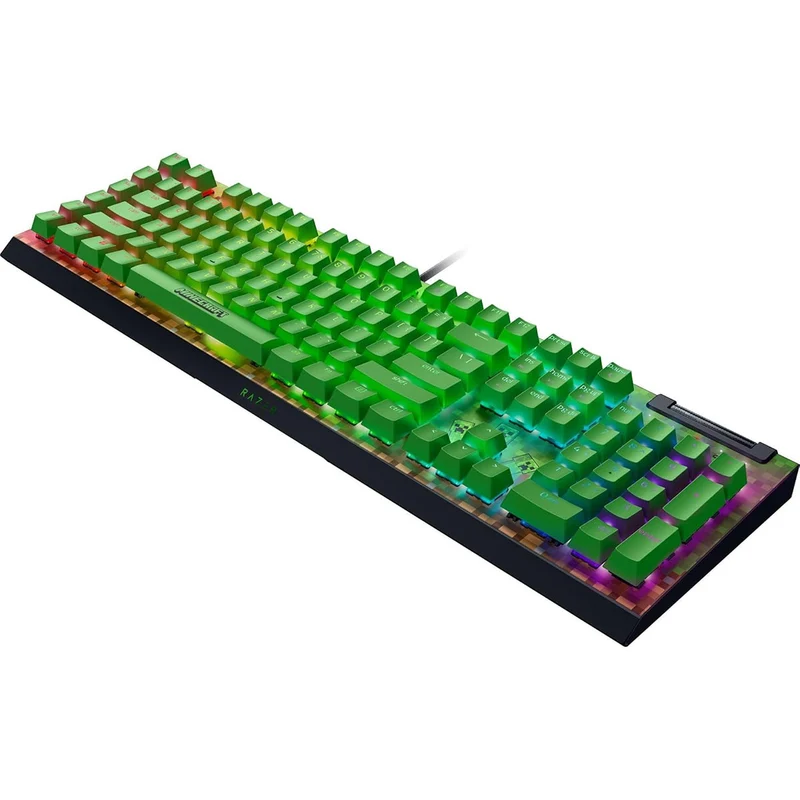 Razer BlackWidow V4 X Mechanical Gaming Keyboard with Razer Chroma RGB (Green Switch) (Minecraft Edition)