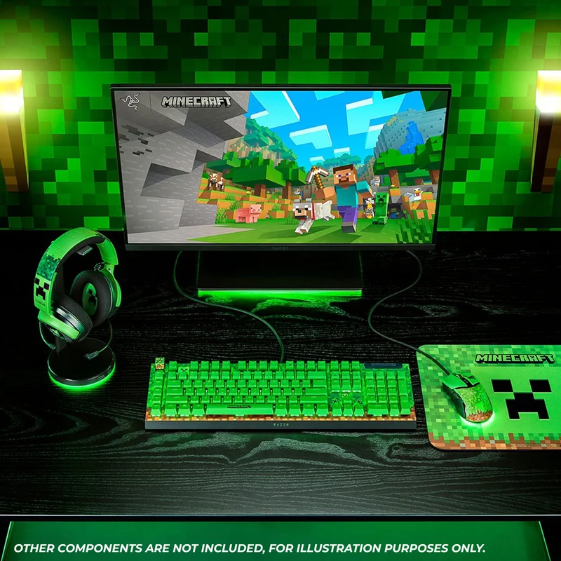 Razer BlackWidow V4 X Mechanical Gaming Keyboard with Razer Chroma RGB (Green Switch) (Minecraft Edition)