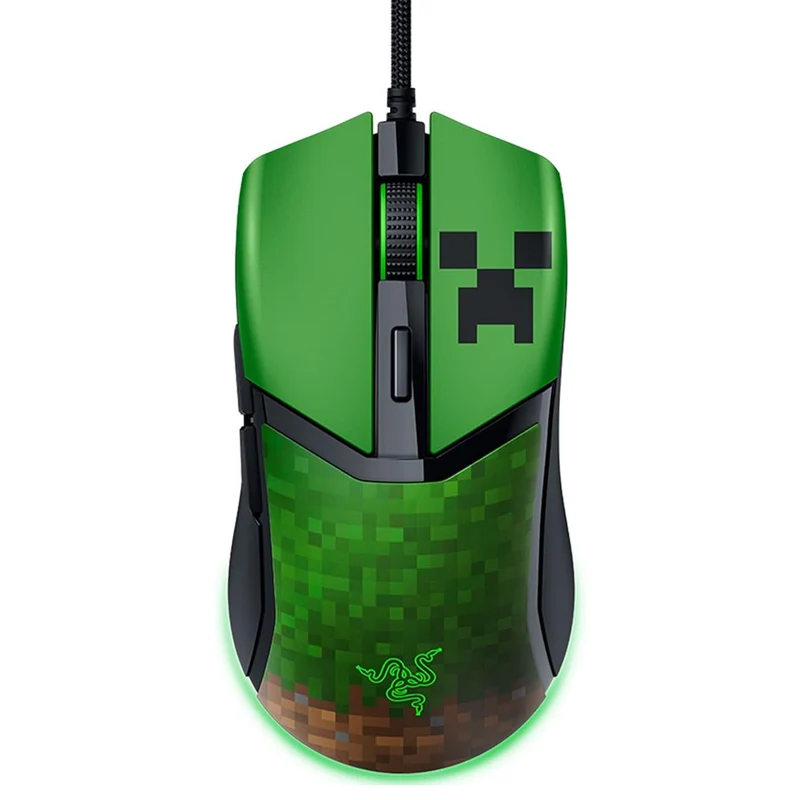 Razer Cobra Customizable RGB Wired Gaming Mouse (Minecraft Edition)