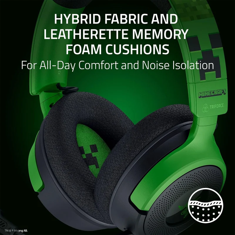 Razer Kraken V4 X Wired Gaming Headset (Minecraft Edition)