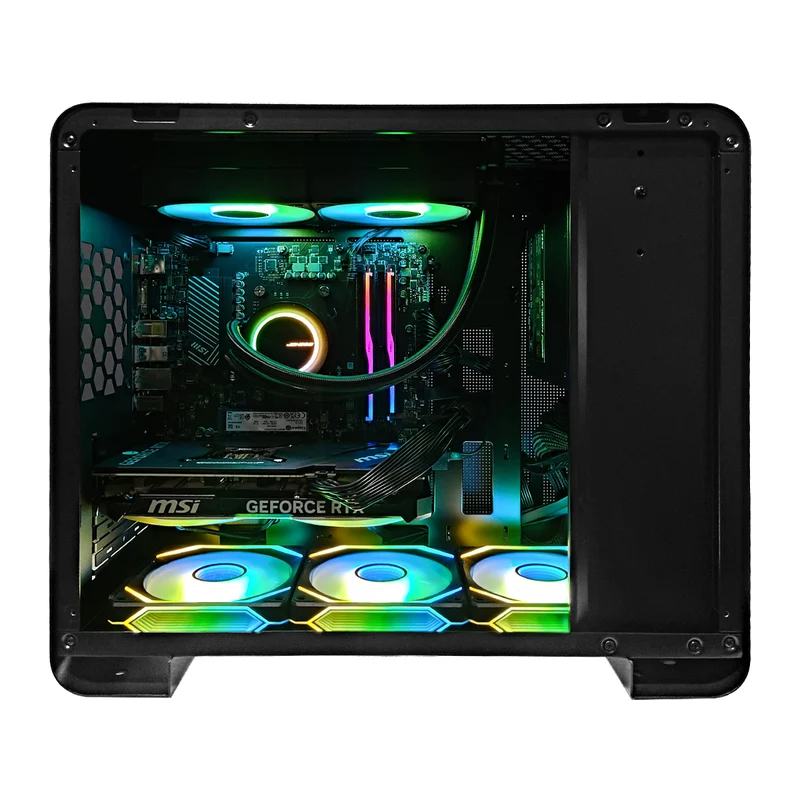 Aurora U4 Mini Black Desktop Gaming PC | AMD Ryzen 5 7600 | 32GB RAM | 1TB SSD | RTX 4070 | Windows 11 Pro
