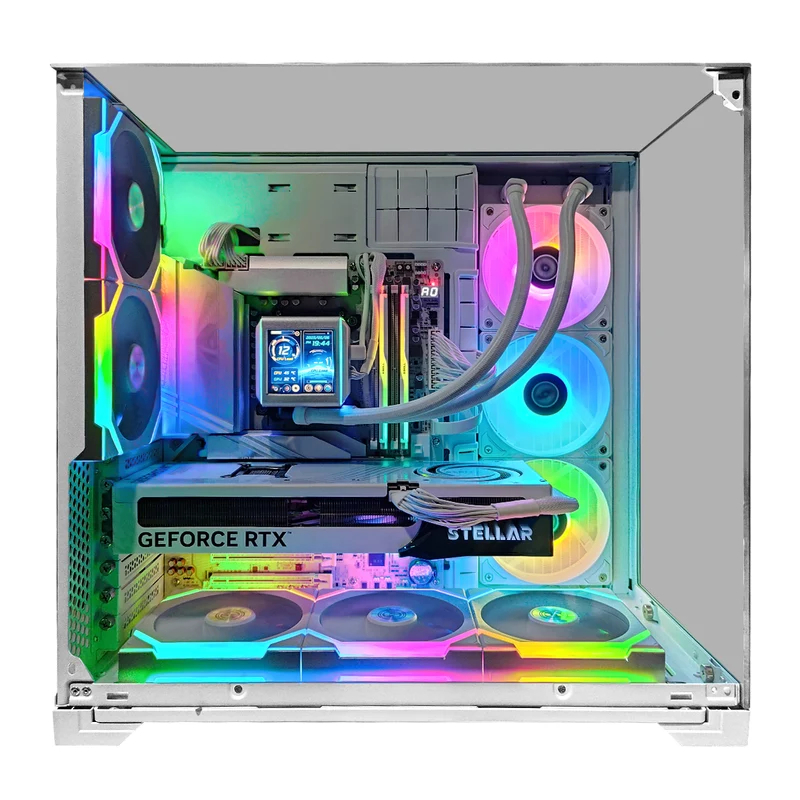 Ultra O11 Vision White Desktop Gaming PC | AMD Ryzen 7 9800X3D | 64GB RAM | 2TB SSD | RTX 5070 Ti | Windows 11 Pro