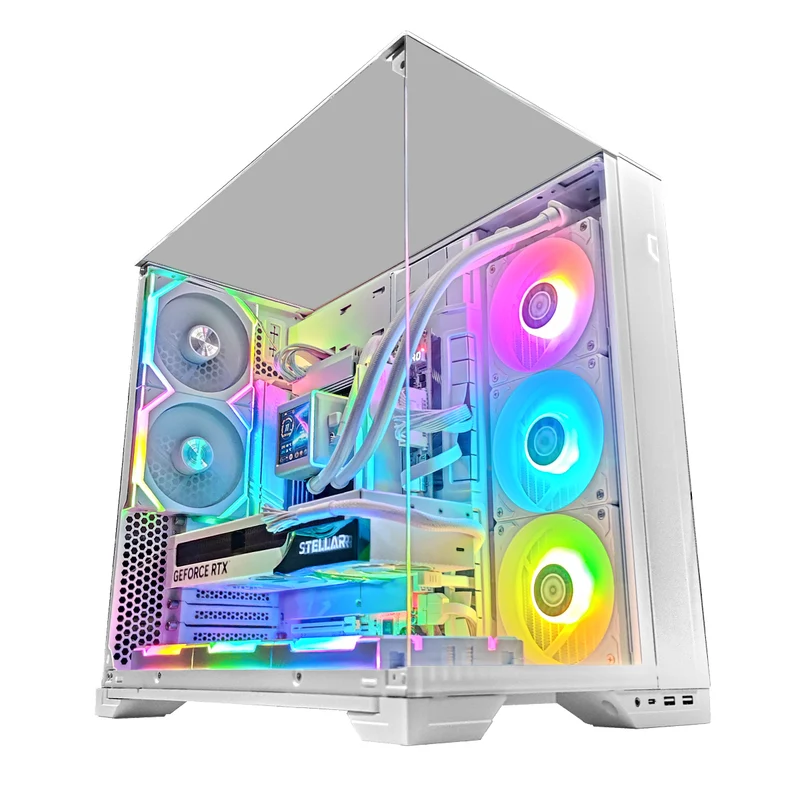 Ultra O11 Vision White Desktop Gaming PC | AMD Ryzen 7 9800X3D | 64GB RAM | 2TB SSD | RTX 5070 Ti | Windows 11 Pro
