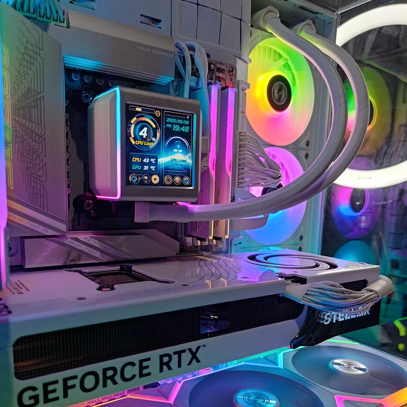 Ultra O11 Vision White Desktop Gaming PC | AMD Ryzen 7 9800X3D | 64GB RAM | 2TB SSD | RTX 5070 Ti | Windows 11 Pro