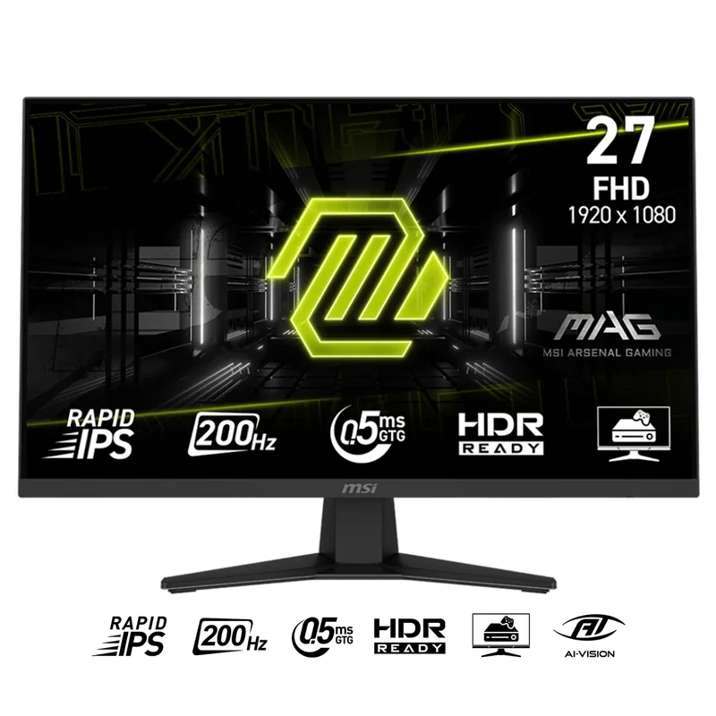MSI MAG 274F 27" FHD (1920x1080) 200Hz 0.5ms GTG Rapid IPS Adaptive Sync Gaming Monitor