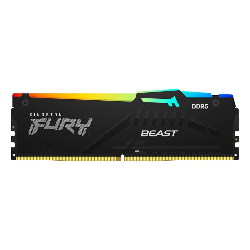Kingston Fury Beast RGB 8GB DDR5 6000MT/s CL30-36-36 1.4V EXPO/XMP Desktop Memory (KF560C30BBEA-8)