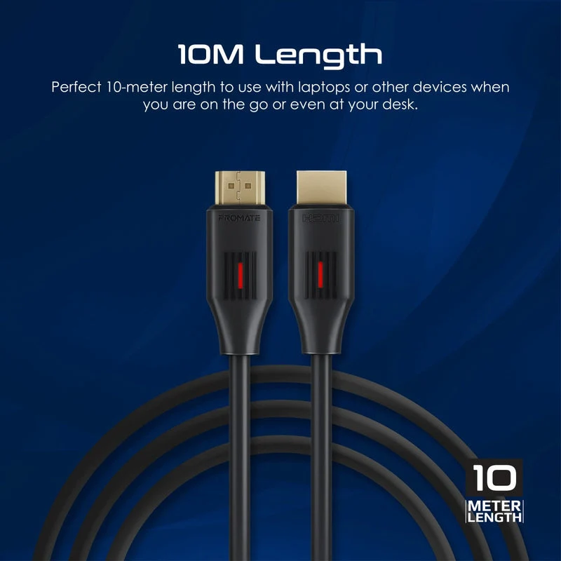 Promate ProLink4K60-10M Ultra-High Definition 4K at 60Hz HDMI Audio Video Cable