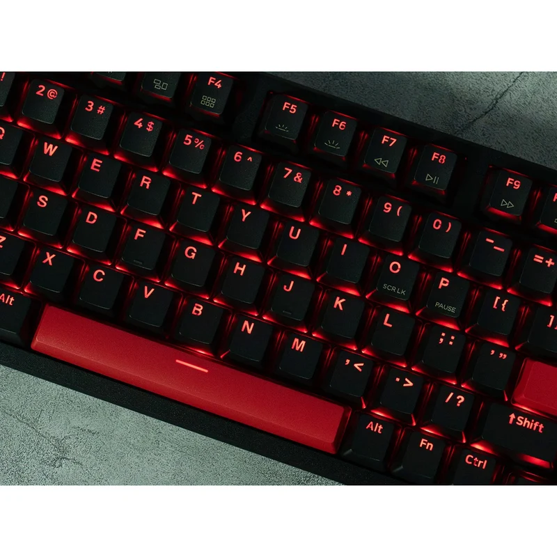 Keychron Lemokey X5 QMK Red Backlight 96% Wired Mechanical Gaming Keyboard (Brown Switch) (X5-A3)