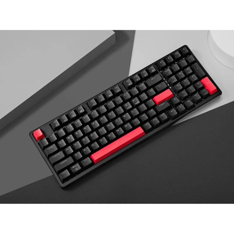 Keychron Lemokey X5 QMK Red Backlight 96% Wired Mechanical Gaming Keyboard (Brown Switch) (X5-A3)