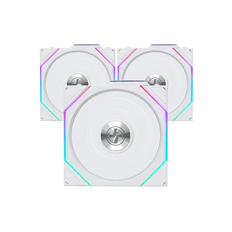 Lian Li Uni Fan TL Wireless 120mm Reverse Blade Revolutionary ARGB Triple Fan (Black, White)