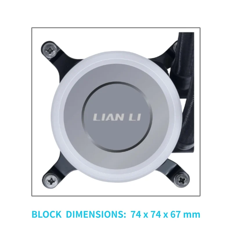 Lian Li Galahad II Lite 360mm RGB Fans Closed Loop AIO CPU Cooler (Black) (GA2L36RB)